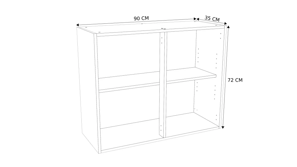 Bovenkast Keuken Modulo Wit 90Cm|Brico Sale