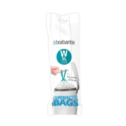 Brabantia Afvalzak Perfectfit W Wit 5L 20 Stuks|Brico