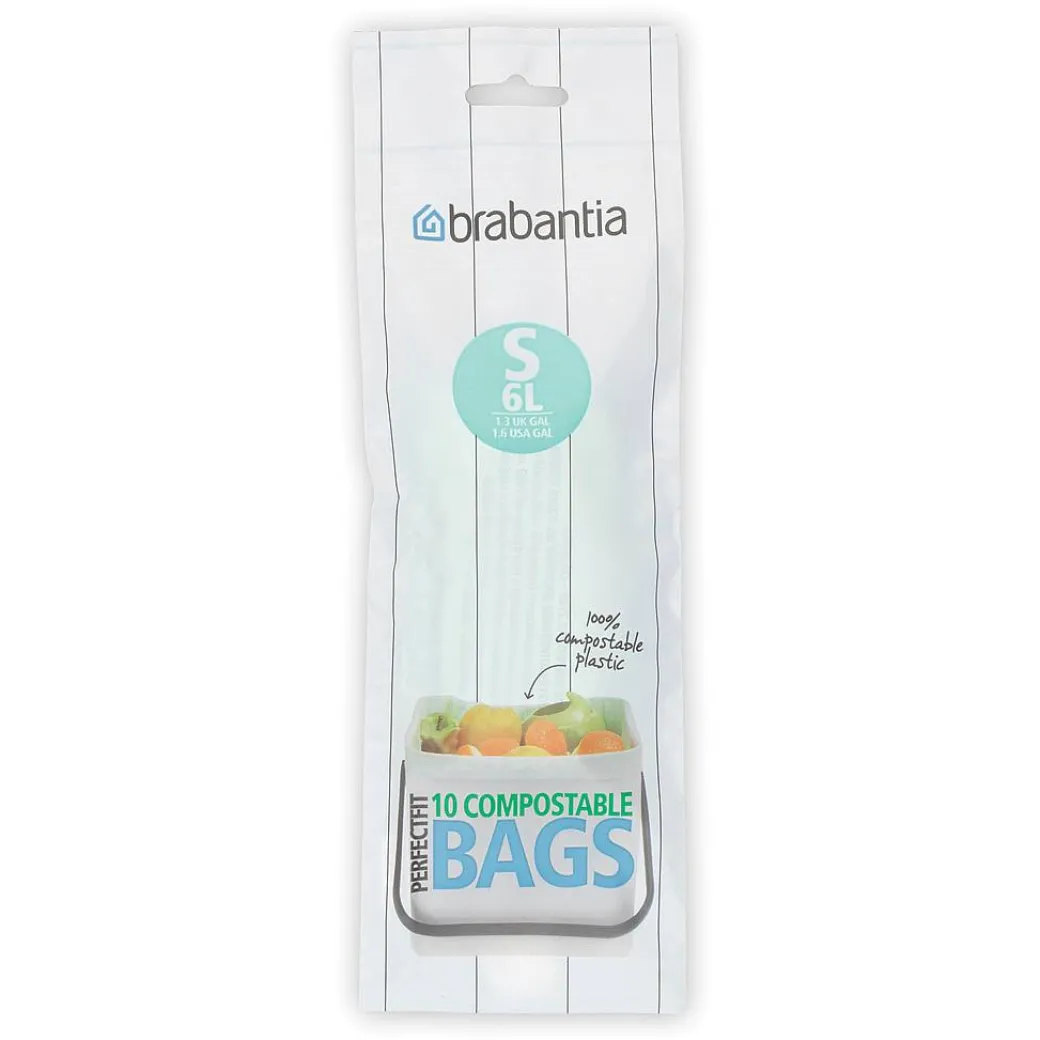 Brabantia Afvalzak Perfectfit S Groen 6L 10 Stuks|Brico New