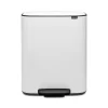 Brabantia Pedaalemmer Bo 2X30L Wit|Brico Discount
