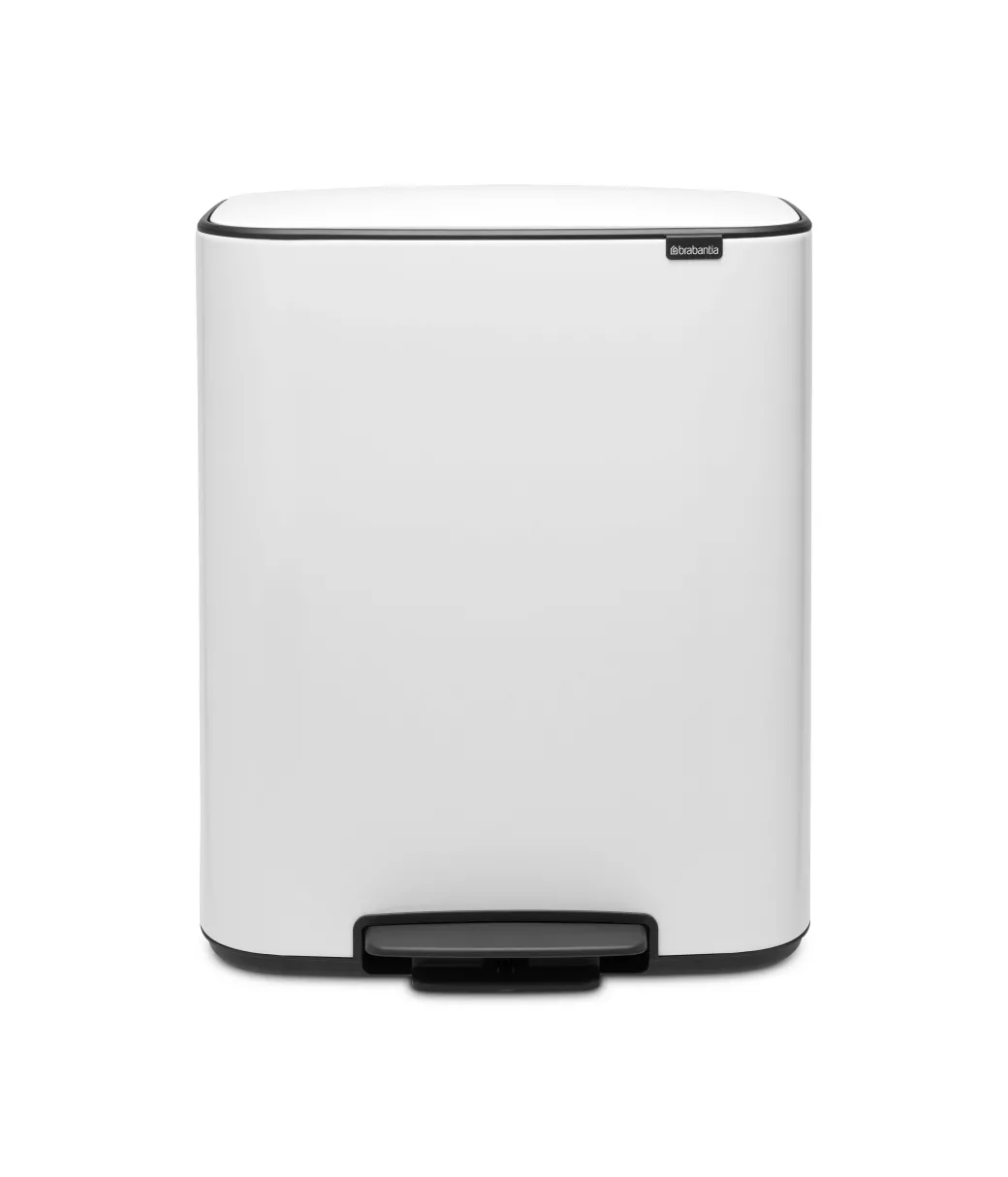 Brabantia Pedaalemmer Bo 2X30L Wit|Brico Discount