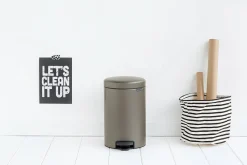 Brabantia Pedaalemmer Newicon Platinum 12L|Brico New