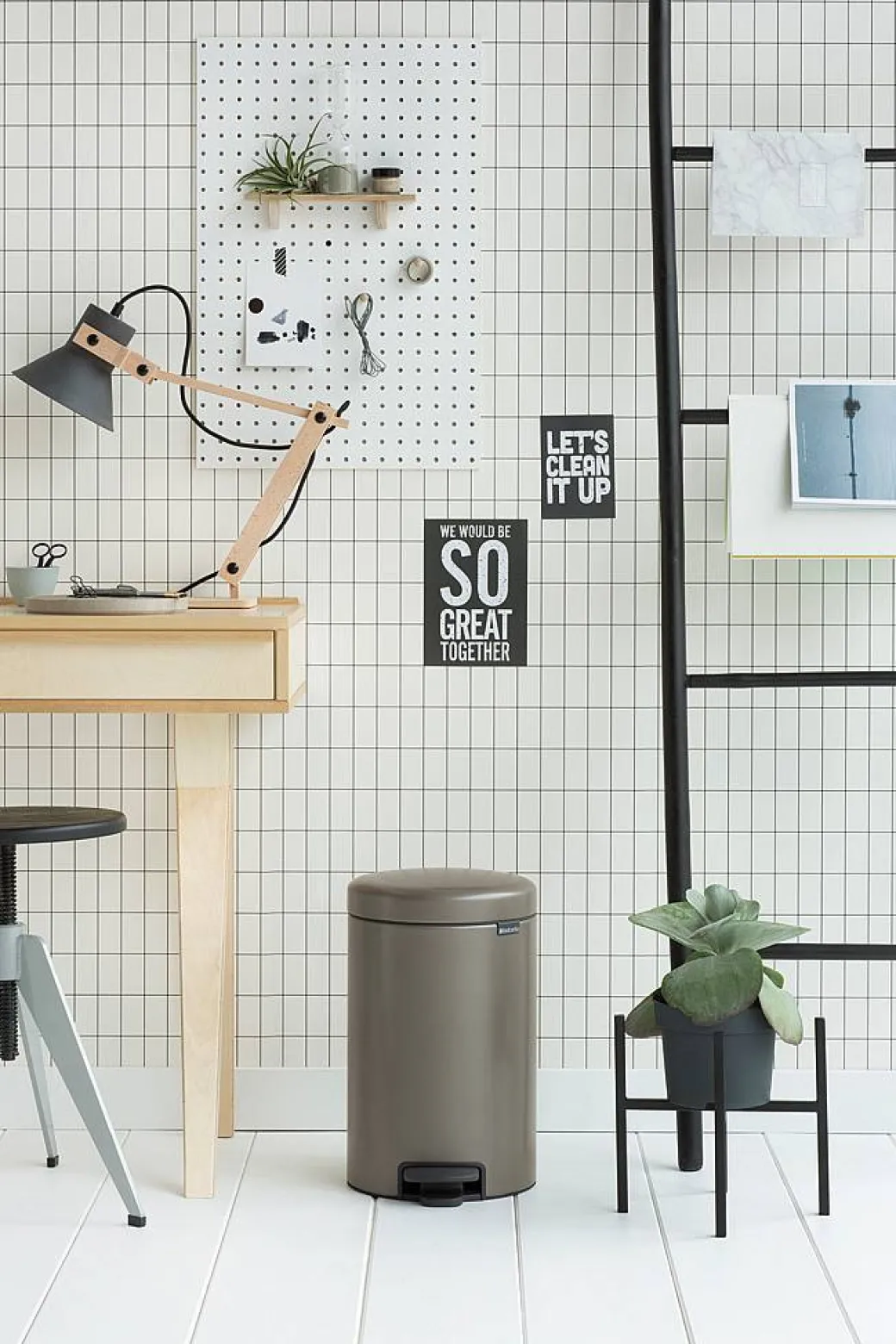 Brabantia Pedaalemmer Newicon Platinum 12L|Brico New