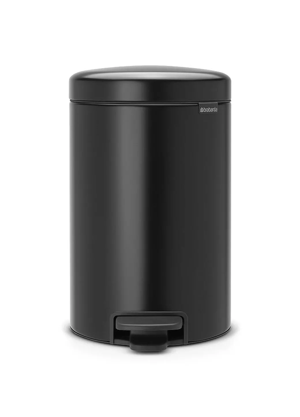 Brabantia Pedaalemmer Newicon Matt Black 12L|Brico Outlet