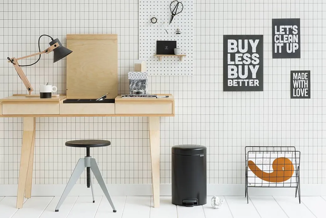 Brabantia Pedaalemmer Newicon Matt Black 12L|Brico Outlet