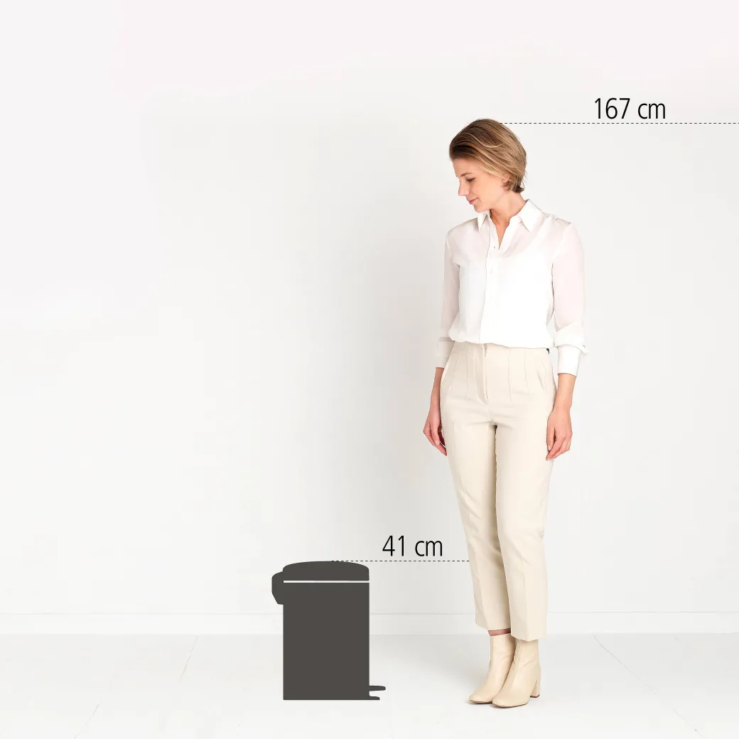 Brabantia Pedaalemmer Newicon Matt Black 12L|Brico Outlet