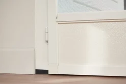 Brico Vliegendeuren-Cando Hordeur Premium - Magnetische Hordeur - Wit Profiel - Grijs Gaas - 100X235Cm