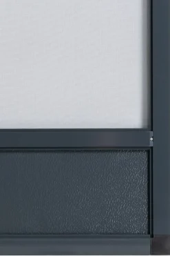 Brico Vliegendeuren-Cando Hordeur Premium - Magnetische Hordeur - Antraciet Profiel - Grijs Gaas - 100X235Cm