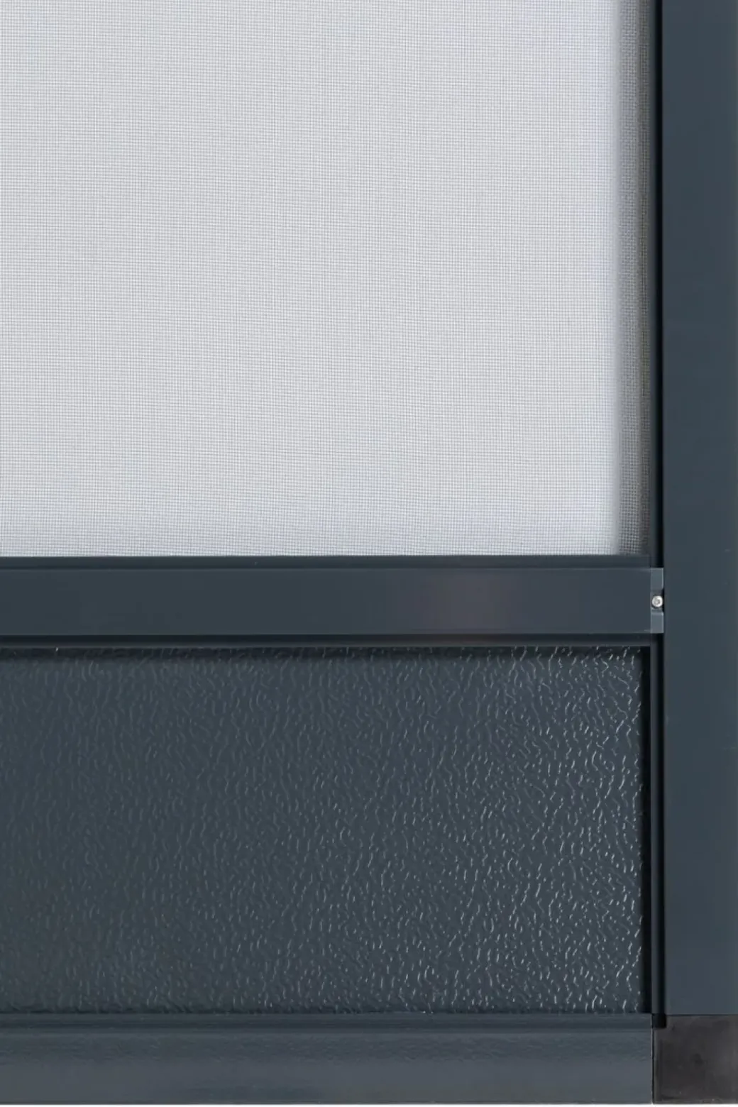 Brico Vliegendeuren-Cando Hordeur Premium - Magnetische Hordeur - Antraciet Profiel - Grijs Gaas - 100X235Cm