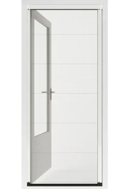 Brico Vliegendeuren-Cando Hordeur Premium D - Plisse Hordeur - Wit Profiel - Zwart Gaas - 96X206Cm