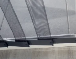 Brico Vliegendeuren-Cando Horgordijn Comfort Schuifpui - Grijs Profiel - Grijs Gaas - 120X260Cm