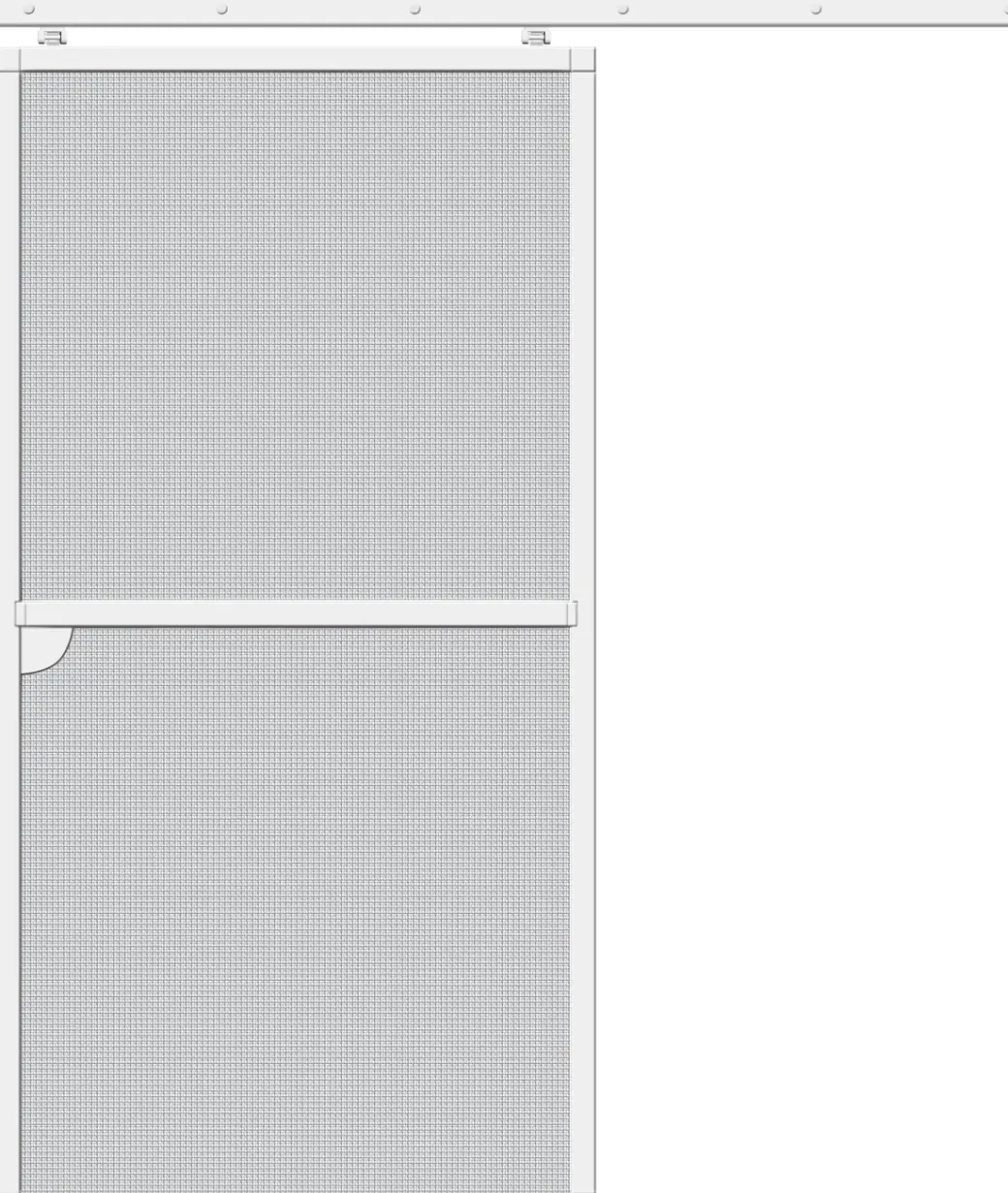 Brico Vliegendeuren-Cando Schuifhordeur Standard Wit 120X240Cm