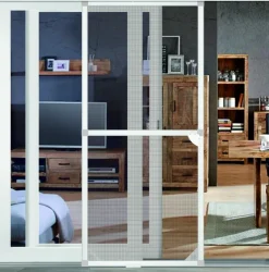Brico Vliegendeuren-Cando Schuifhordeur Standard Wit 120X240Cm