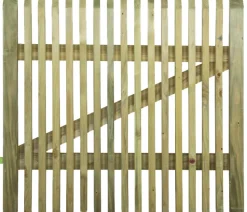 Brico Tuindeuren-Cartri Tuinpoort Cordoba Rood Naaldhout 100X5X90Cm