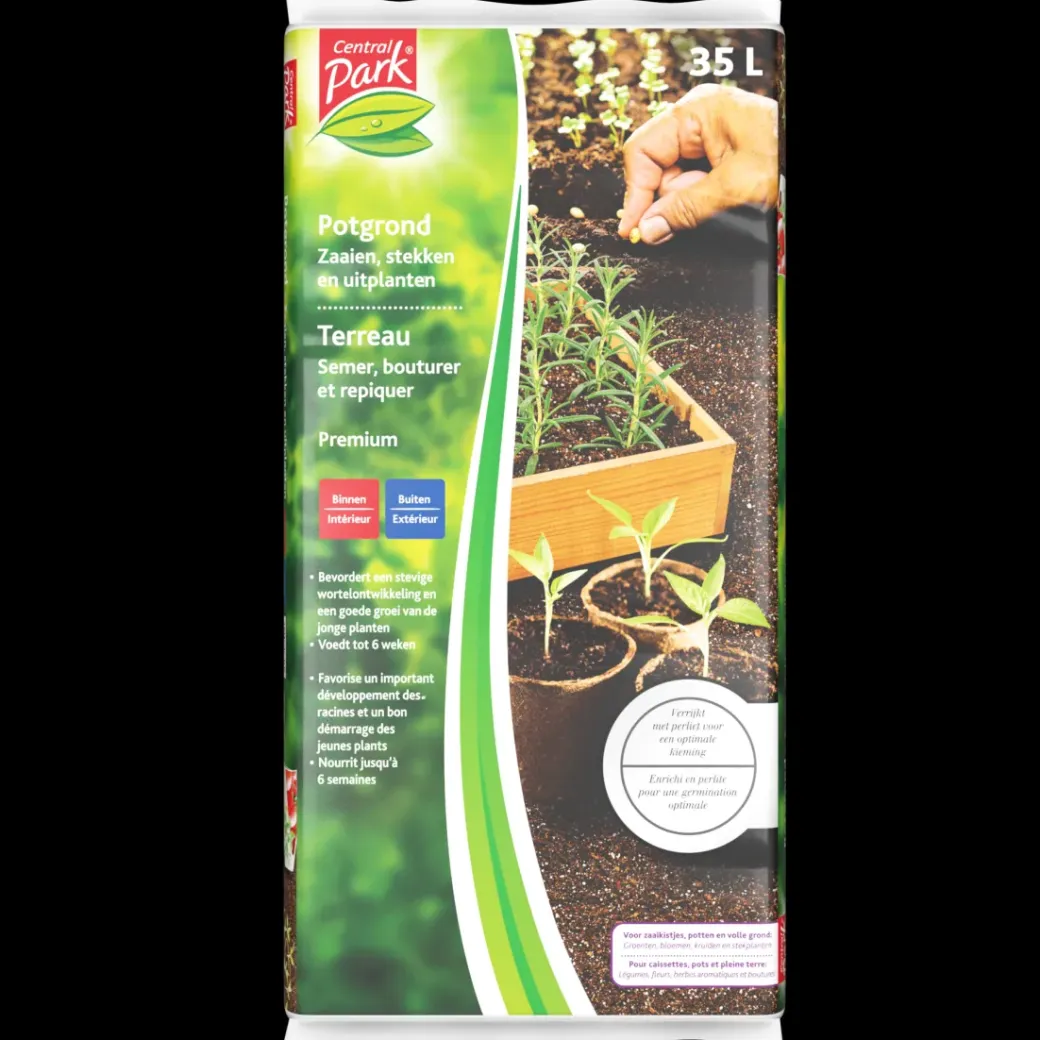 Brico Potgrond-Central Parc Potgrond Groenten, Bloemen, Kruiden, Stekplanten 35L
