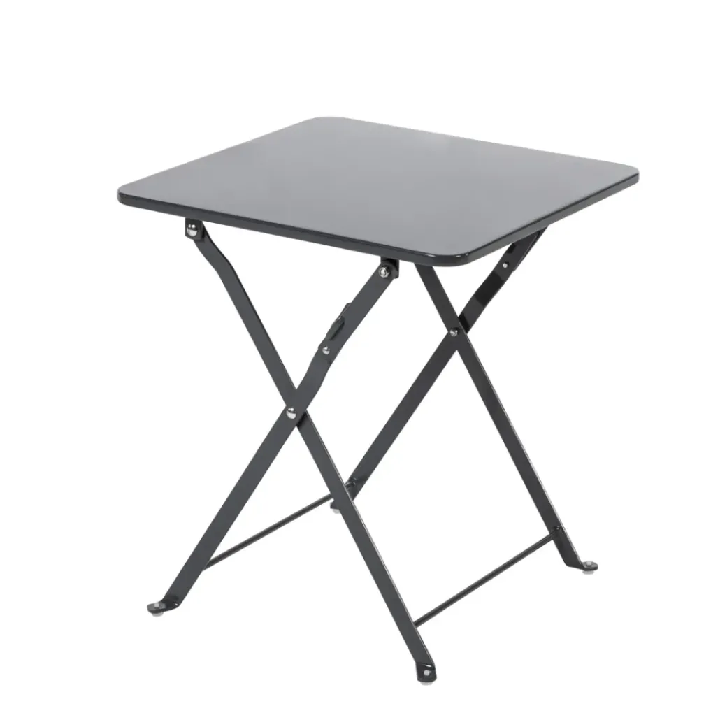 Brico Tuintafels-Central Park Bijzet Tuintafel Mini Stacy Staal Antraciet 40X40X45Cm
