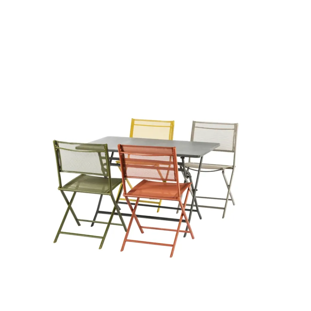 Brico Tuintafels-Central Park Bistrotafel Stacy Antraciet Staal 110X70Cm