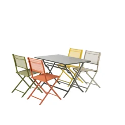 Brico Tuintafels-Central Park Bistrotafel Stacy Antraciet Staal 110X70Cm