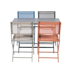 Brico Tuintafels-Central Park Bistrotafel Stacy Antraciet Staal 110X70Cm