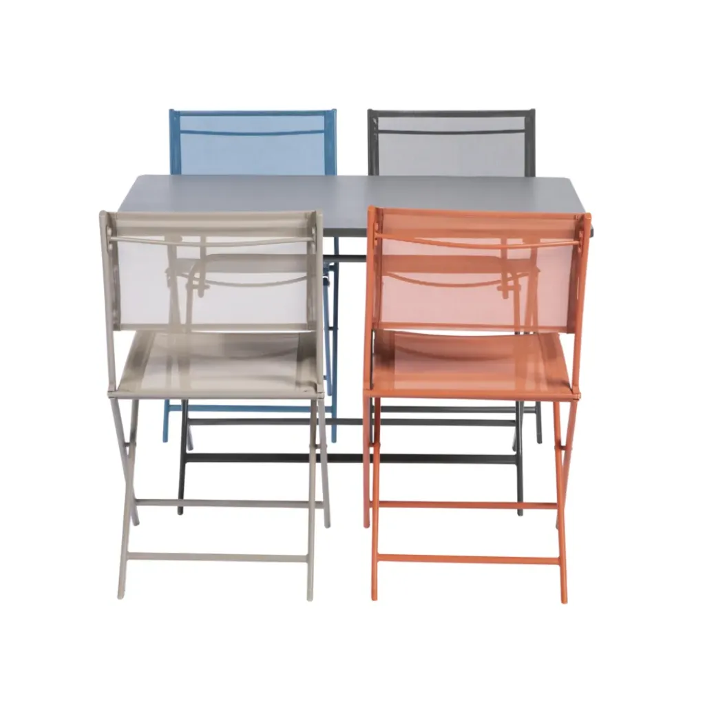 Brico Tuintafels-Central Park Bistrotafel Stacy Antraciet Staal 110X70Cm