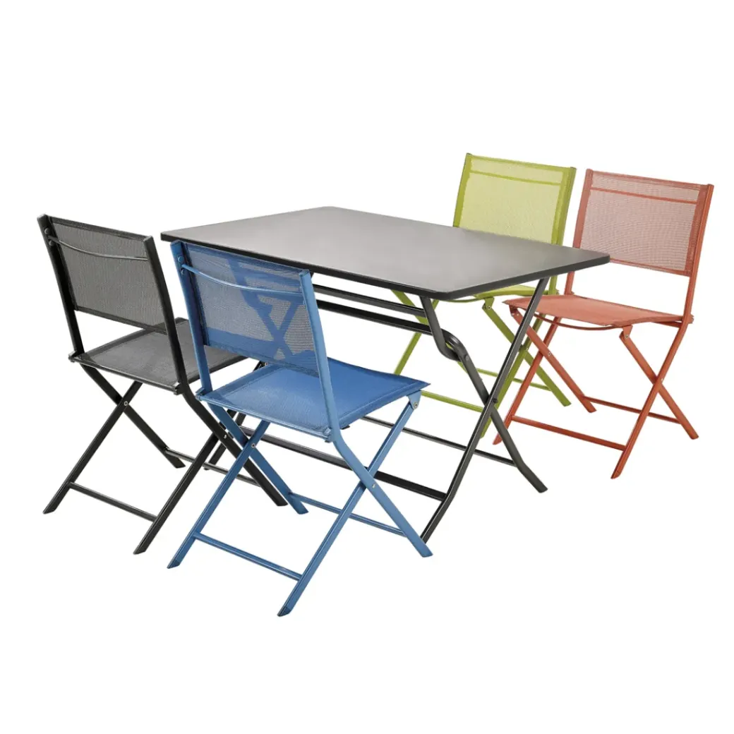 Brico Tuintafels-Central Park Bistrotafel Stacy Antraciet Staal 110X70Cm