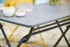 Brico Tuintafels-Central Park Bistrotafel Stacy Antraciet Staal 110X70Cm