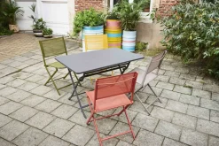 Brico Tuintafels-Central Park Bistrotafel Stacy Antraciet Staal 110X70Cm