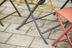Brico Tuintafels-Central Park Bistrotafel Stacy Antraciet Staal 110X70Cm