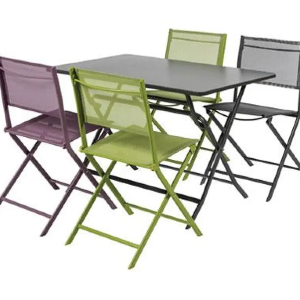 Brico Tuintafels-Central Park Bistrotafel Stacy Antraciet Staal 110X70Cm