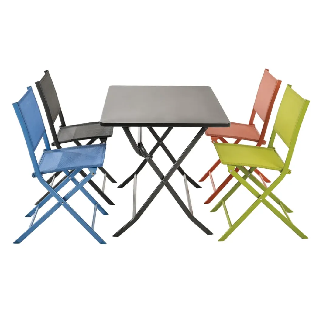 Brico Tuintafels-Central Park Bistrotafel Stacy Antraciet Staal 110X70Cm