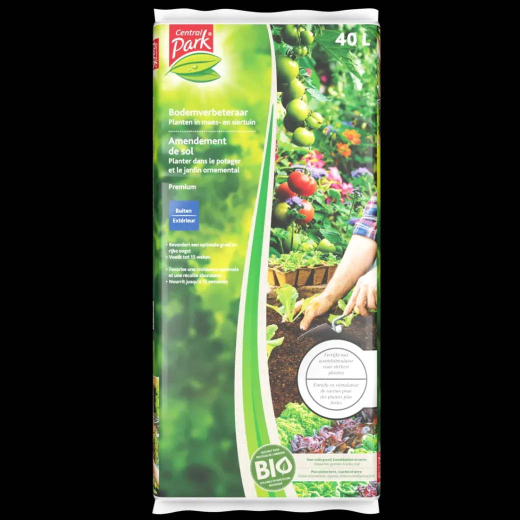 Brico Potgrond-Central Park Bodemverbeteraar Moestuin & Siertuin 40L