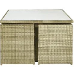 Brico Loungesets-Central Park Dining Loungeset Capri Naturel 7-Delig