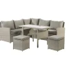 Brico Loungesets-Central Park Dining Loungeset Rochelle Creme 5 Stuks