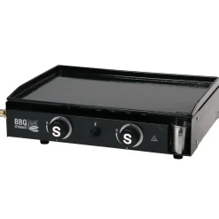 Brico Gasbarbecue-Central Park Gasbarbecue Bbq & Friends Plancha Zwart 5,3Kw 52X37,5Cm