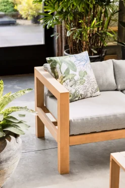 Brico Loungesets-Central Park Hoekbank Loungeset Sorrento Acaciahout