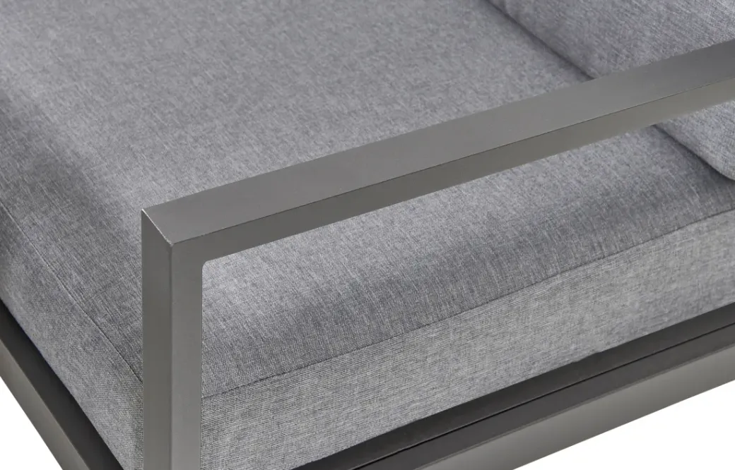 Brico Loungesets-Central Park Hoekbank Loungeset Monte Carlo 5-Delig Aluminium