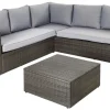 Brico Loungesets-Central Park Hoekbank Loungeset Alea 3-Delig Staal Wicker