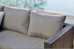 Brico Loungesets-Central Park Hoekbank Loungeset Alea Grijs Staal/Wicker 3 Stuks