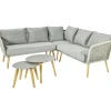 Brico Loungesets-Central Park Ischia Aluminium/Textiel Loungeset 214X214Cm