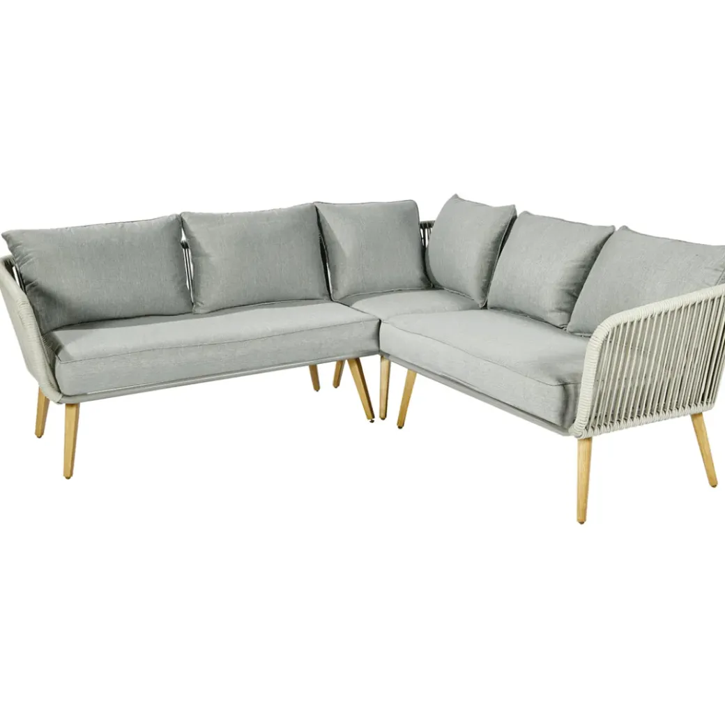 Brico Loungesets-Central Park Ischia Aluminium/Textiel Loungeset 214X214Cm