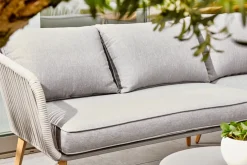Brico Loungesets-Central Park Ischia Aluminium/Textiel Loungeset 214X214Cm