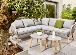 Brico Loungesets-Central Park Ischia Aluminium/Textiel Loungeset 214X214Cm