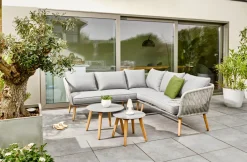 Brico Loungesets-Central Park Ischia Aluminium/Textiel Loungeset 214X214Cm