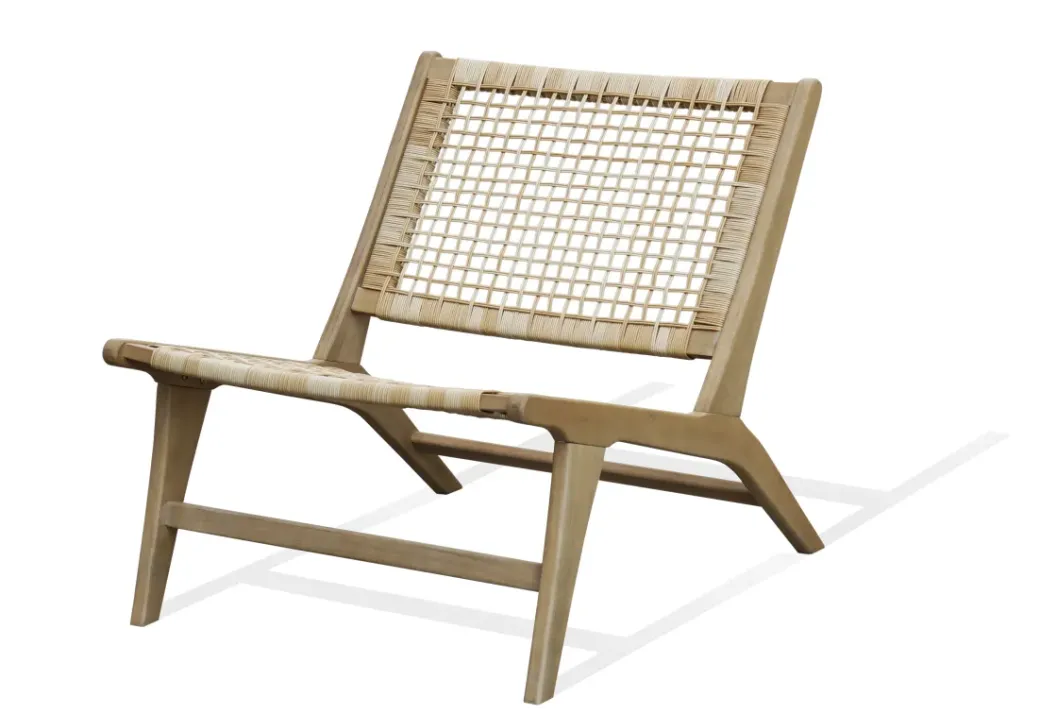 Brico Tuinstoelen-Central Park Loungestoel Atrani Acaciahout 83X65X76Cm