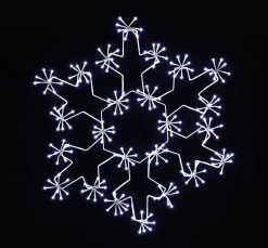 Central Park Sneeuwvlok Kerstverlichting Koel Wit 82X72Cm|Brico Outlet
