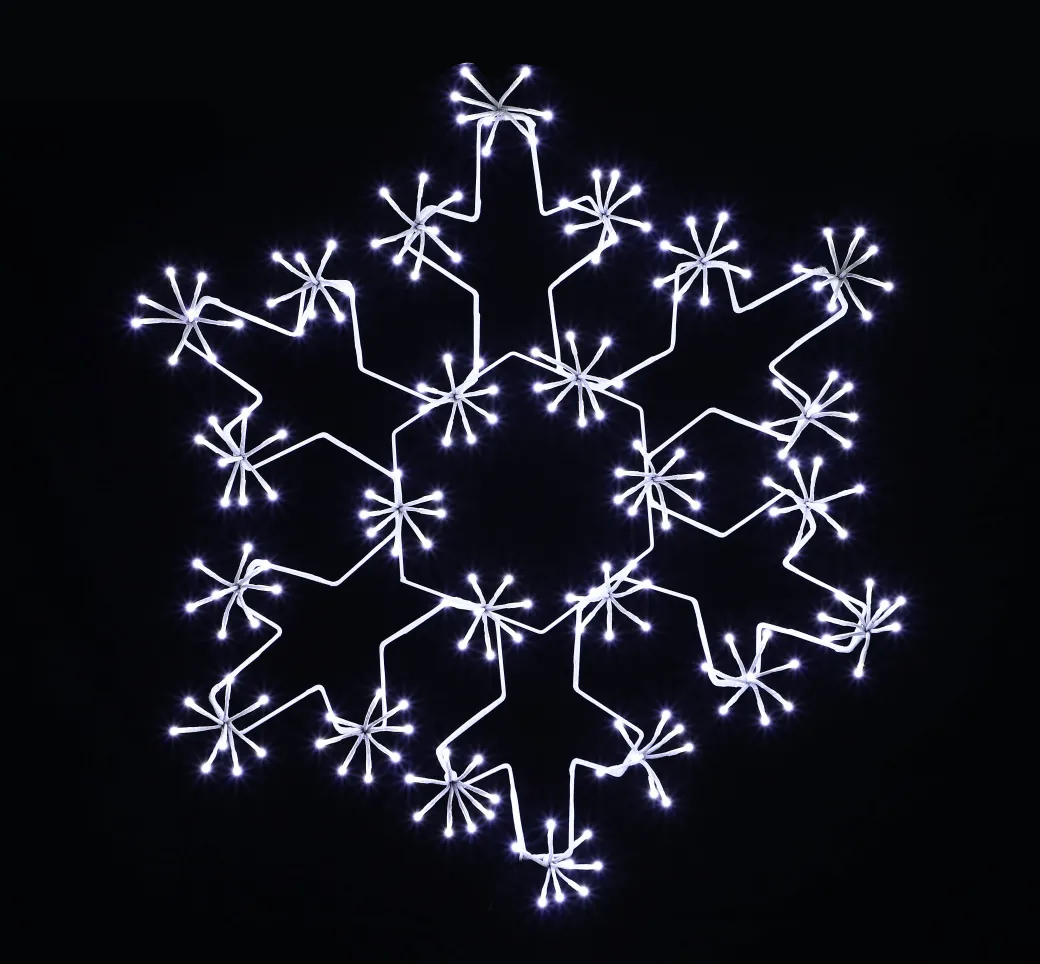 Central Park Sneeuwvlok Kerstverlichting Koel Wit 82X72Cm|Brico Outlet