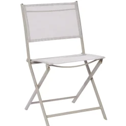 Brico Tuinstoelen-Central Park Strandstoel Stacy Textileen Taupe 52,5X46X81Cm