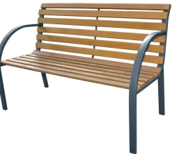 Brico Tuinbanken-Central Park Tuinbank City 2-Zits Staal Fsc Eucalyptushout