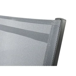 Brico Tuinstoelen-Central Park Tuinstoel Analee Verstelbaar Aluminium/Textileen Grijs