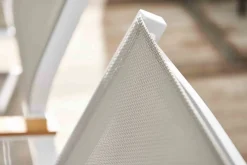 Brico Tuinstoelen-Central Park Tuinstoel Bonifacio Stapelbaar Aluminium/Textileen Taupe